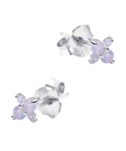 Lovely Little Flower Silver Stud Earring STS-6202